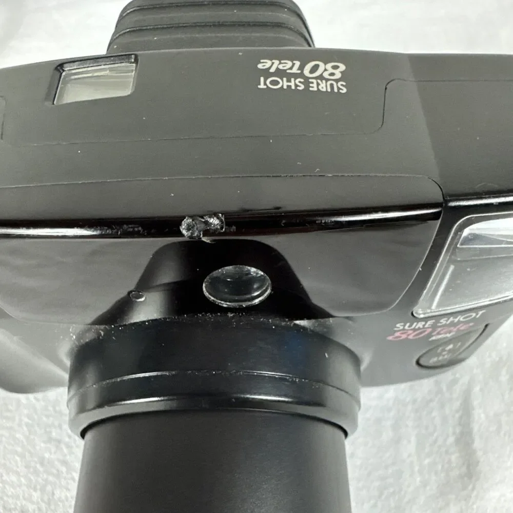 Canon Sure Shot 80 Tele Date 35mm Camera Point Shoot 38-80 mm f/3.7 Battery Case